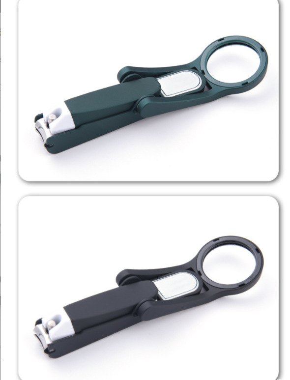 Multi-functional creative magnifying glass anti-splash nail clippers for the elderly Application Scenario