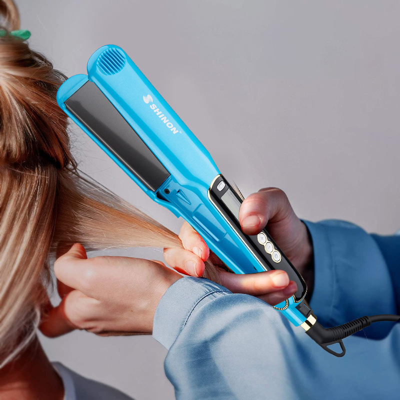Amazon SHINON 8621, a dual-purpose hair straightener for home use with negative ion curling and straightening, and a liquid crystal hair straightener Specification image