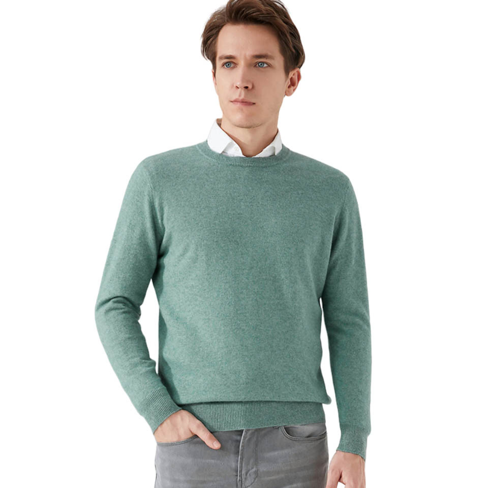 قمصان من الصوف، مع قمصان خضراء ذات قمصان طويلة الأكمام Item Picture