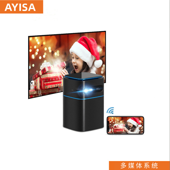 爆款D42安卓系统超高清微型手机同屏android 9.0 projector投影仪