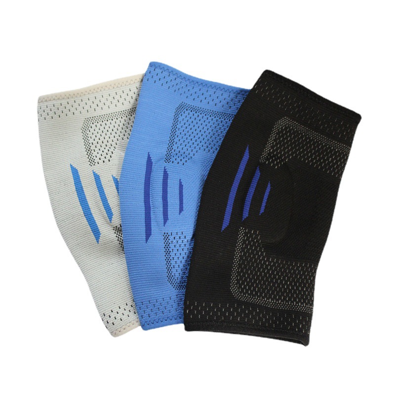 Silicone Knitted Elbow Guard Basketball Badminton Fitness Sports Breathable Sweat Absorption Thin Pressure Breathable Elbow Guard Item Picture