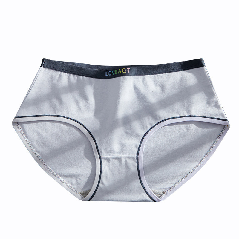 New thin, pure cotton graphene crotch mid-waist women's underwear wholesale, Japanese-style cute girls' underwear Item Picture