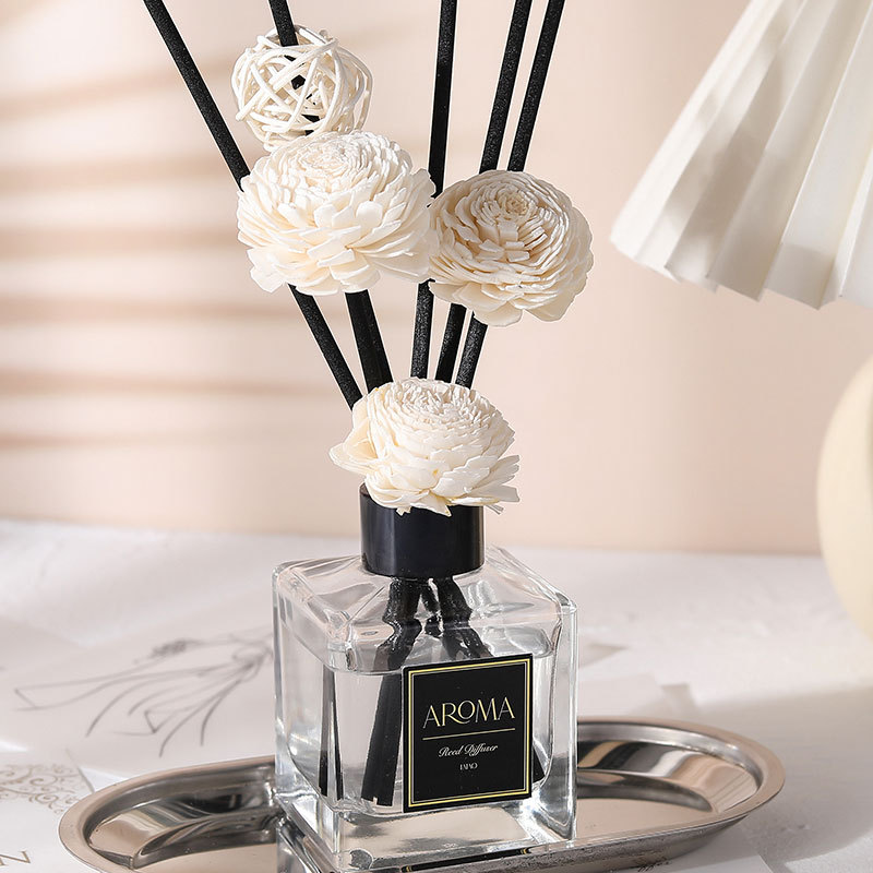 150ML无火香薰批发立方瓶酒店民宿会所居家卧室藤条香薰工厂直销