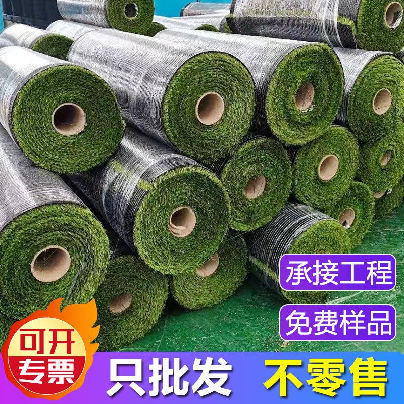 隆迈草坪人造仿真草皮整卷工程围挡绿化人工假草坪地毯工厂批发价