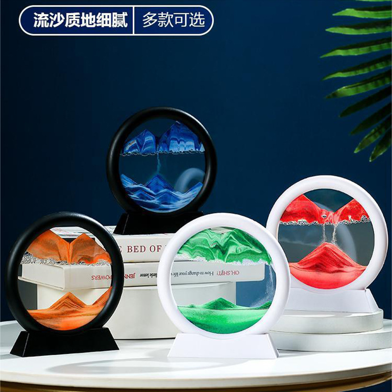 流沙画摆件创意艺术沙漏家居办公室客厅酒柜电视柜轻奢装饰品礼物产品图