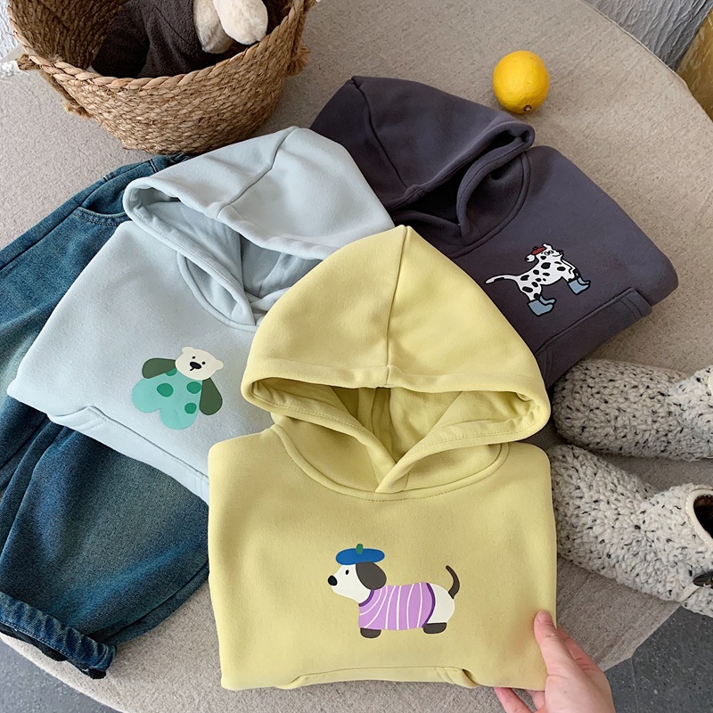 Boys' hoodie with fleece for autumn and winter, 2025 new style, cool and stylish children's wear, winter hooded long-sleeved top for sporty boys Application Scenario