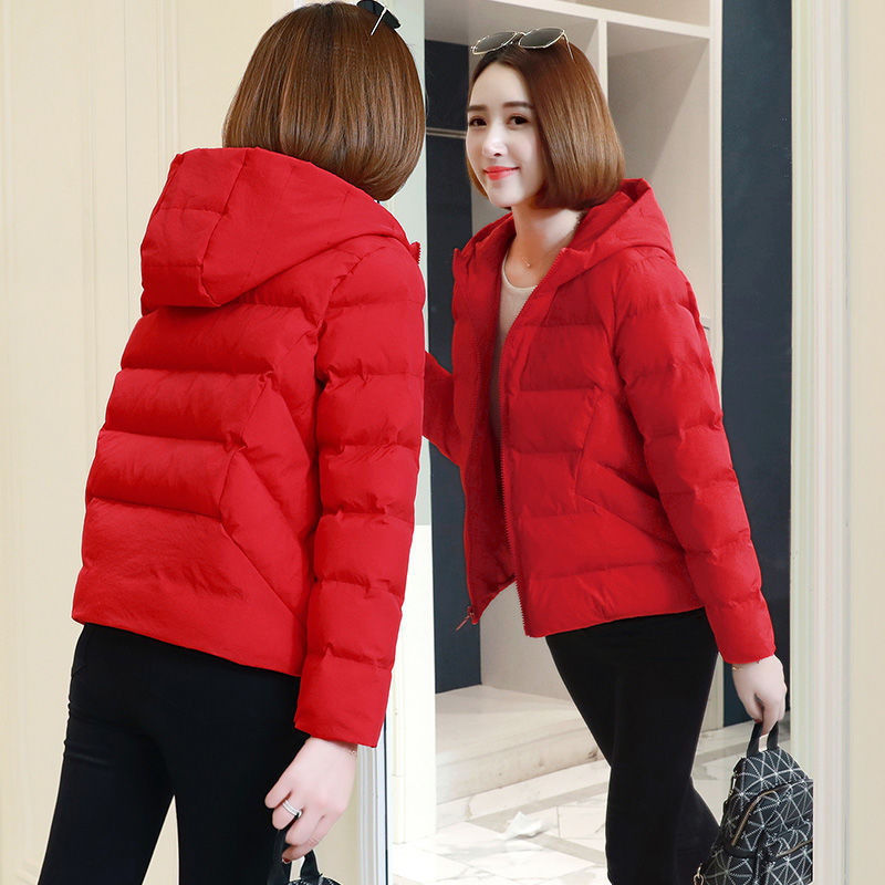 Down Cotton-Padded Women 2023 New Autumn And Winter Coat Women Light Cotton-Padded Short Cotton-Padded Jacket Bread Suit Tide Specification drawing