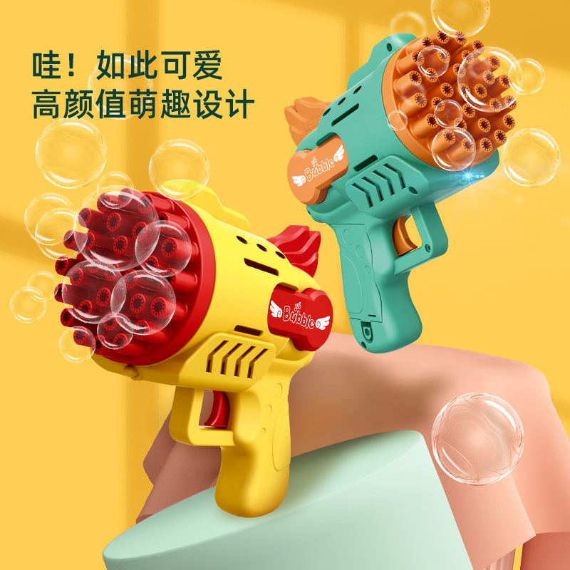 新款29孔加/电动泡泡机/儿童小玩具夜产品图