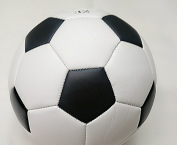 Factory direct sales of high-quality footballs for student matches and training. No. 5 black and white footballs are available for wholesale Specification image