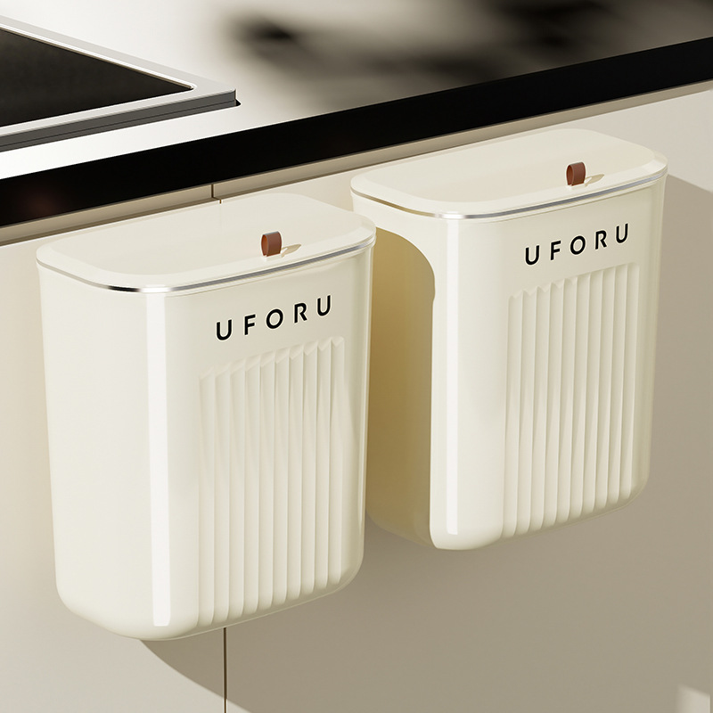 厨房垃圾桶家用壁挂式大容量客厅卫生间厕所高颜值带盖夹缝垃圾桶