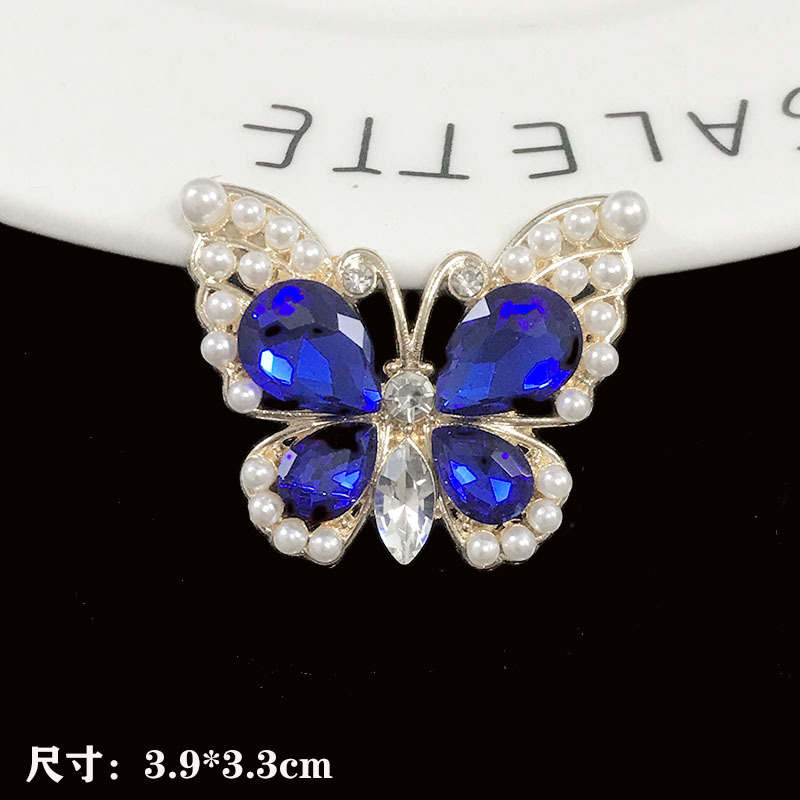 启威新水晶宝石蝴蝶洞洞鞋diy配饰汽载出风口手机壳饰品 合金配件详情44