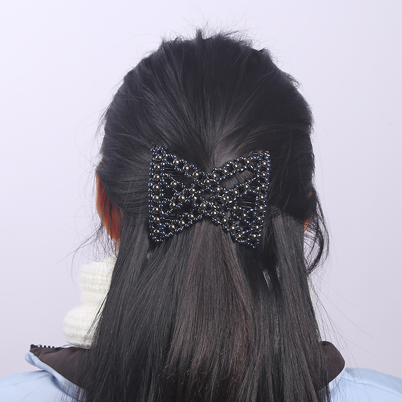 Cross-border bestseller Lazy bun hairstyle creative and versatile styling elastic hair comb fashionable and versatile magic hair accessory details Picture