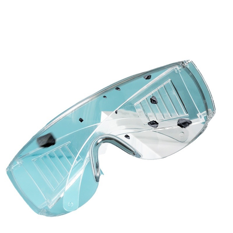 护目镜男女防飞溅防飞沫防灰尘防尘防雾防蓝光防护眼镜护目平光镜白底实物图