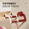 Heart-shaped suction cup basin rack, cream retractable storage rack, home bathroom, toilet, non-drilling storage rack, draining rack details Picture