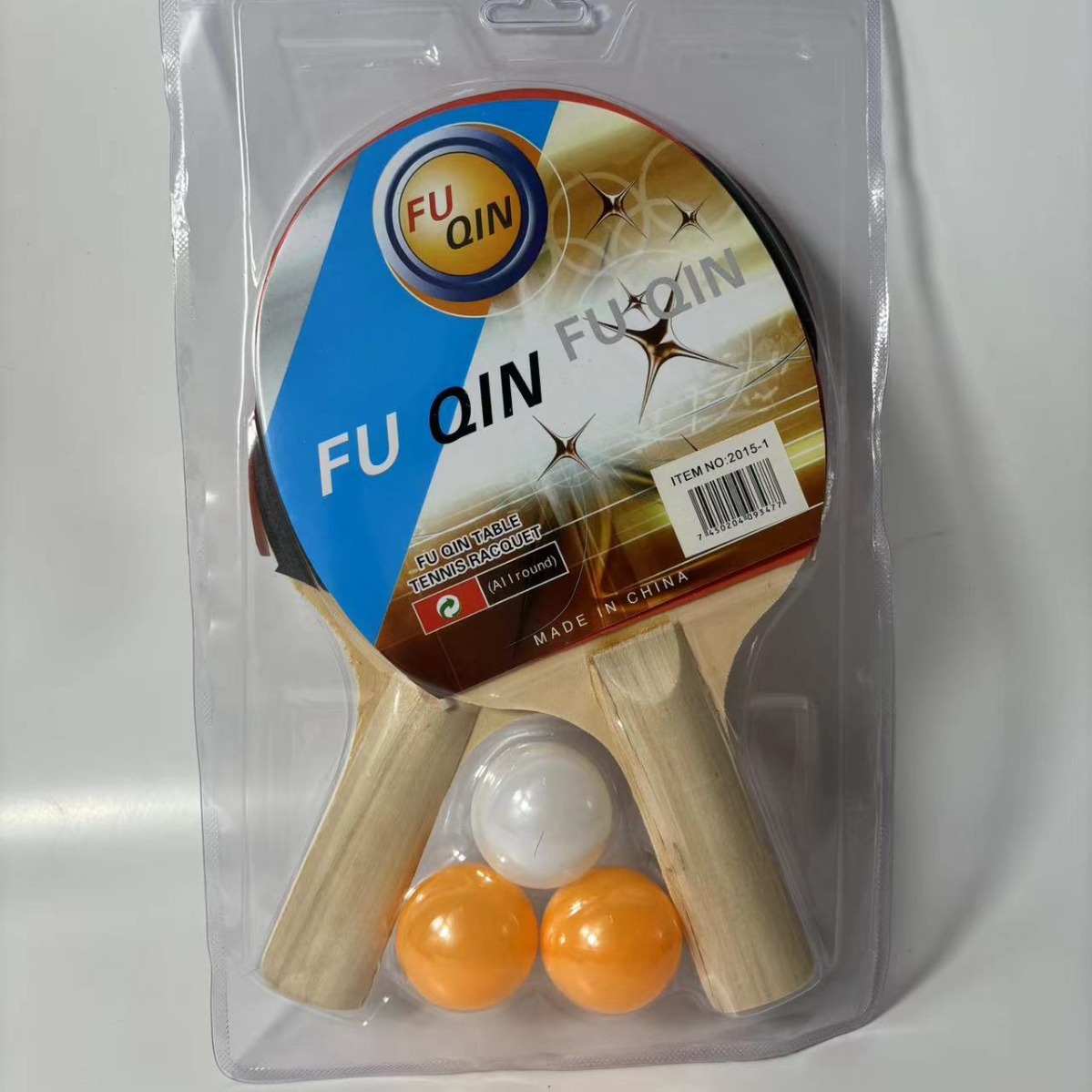Cross-Border Table Tennis Racket 2 Sets Of Foreign Trade Sales Beginner Table Tennis Racket 2 Beat 3 Balls Application Scenario