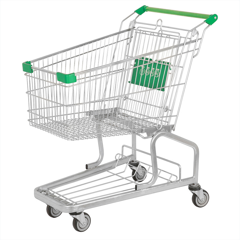 German-style handcart supermarket metal shopping cart accepts custom OEM manufacturers details Picture