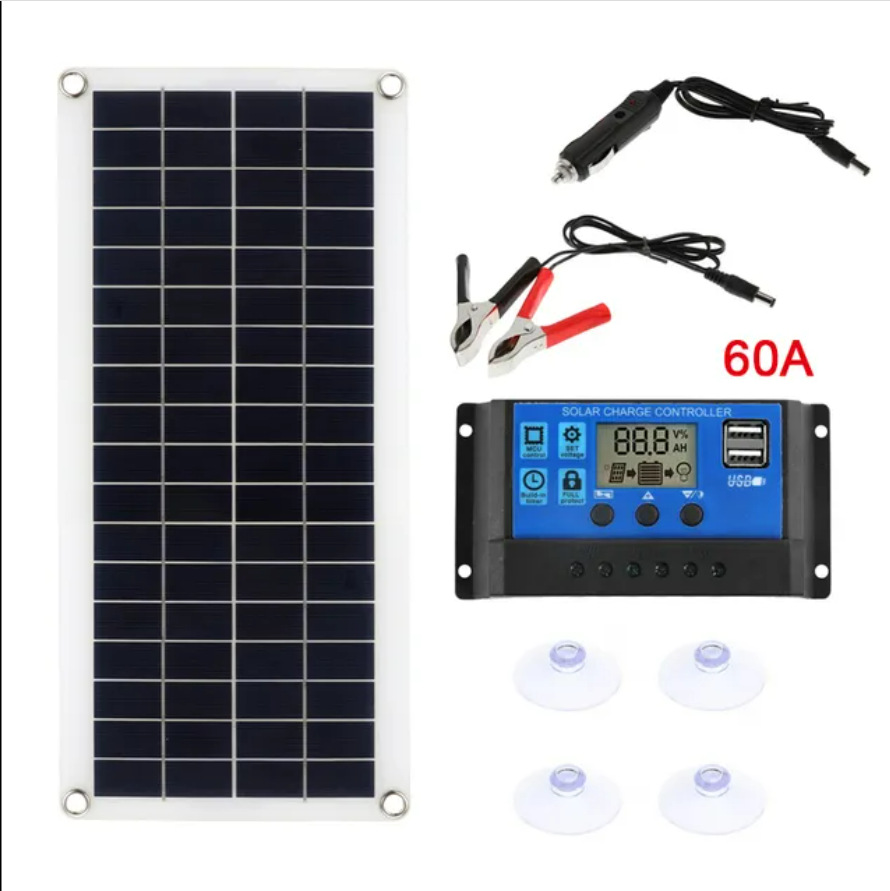 300W Solar Panel Kit Usb Solar Panel With Controller For Mobile Rv Cars Item Picture
