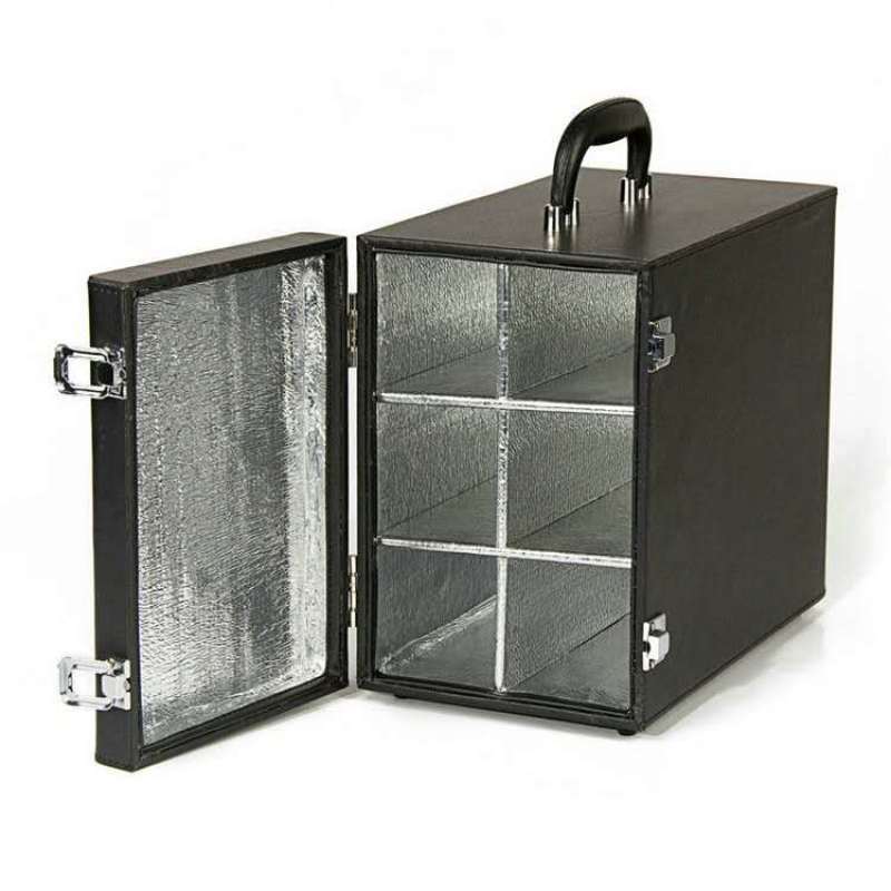 Six-bottle red wine gift box, red wine packaging box in stock, universal, 6-bottle leather box, high cost performance, wholesale, fixed LOGO Specification image