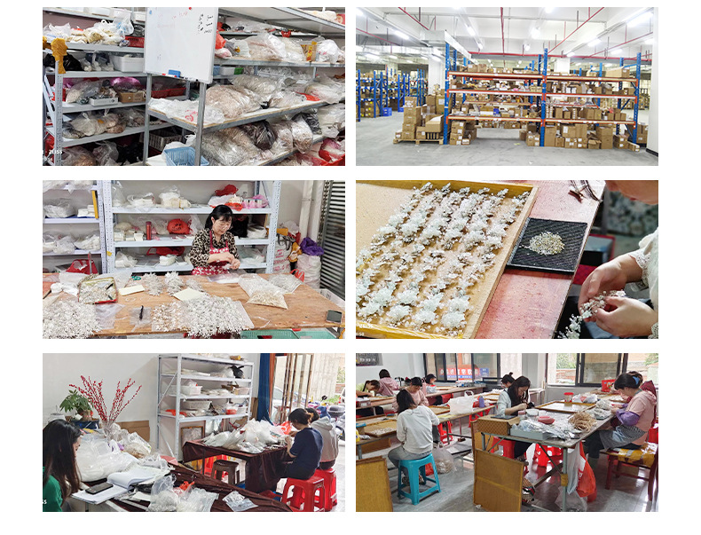 Wholesale of cross-border bride headwear from Europe and America, including handcrafted pearl hairpins, flower crystal, pointed nose, and photo hairstyle headwear pic 30