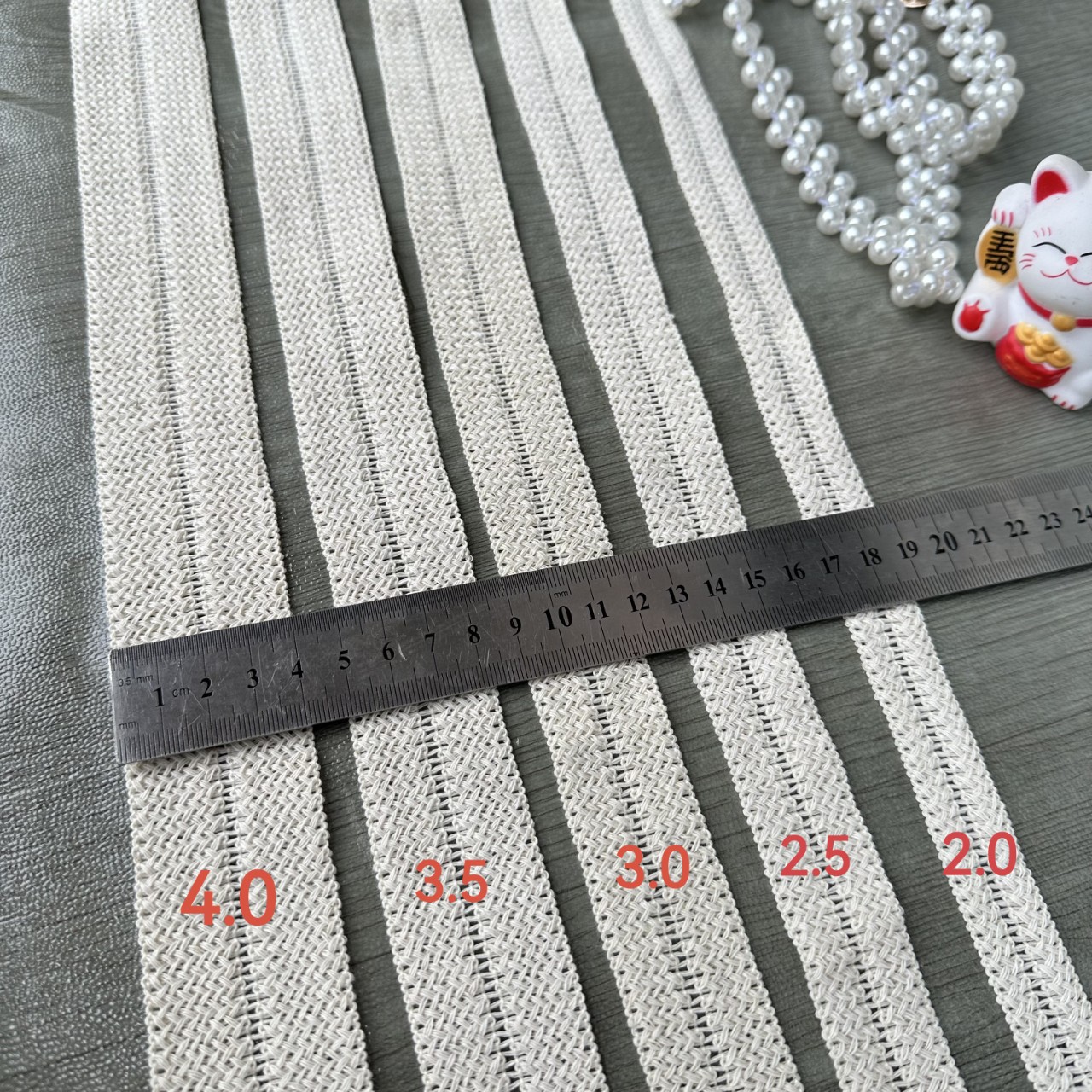 Factory Direct Spot 2.0Cm Lace Accessories Terylene Cotton Wrapped Clothes Front Collar Cuff Skirt Hem Specification drawing