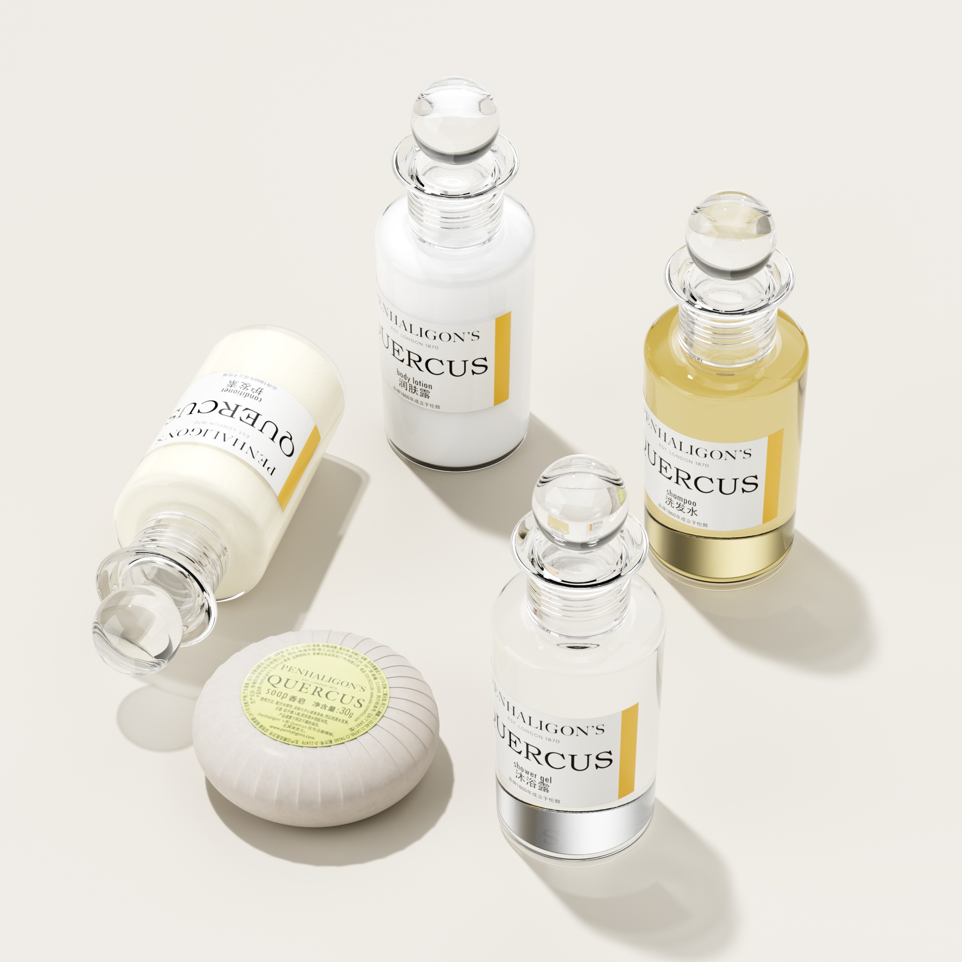 PENHALIGON潘海利根高端酒店民宿一次性洗发水沐浴露洗浴套装现货