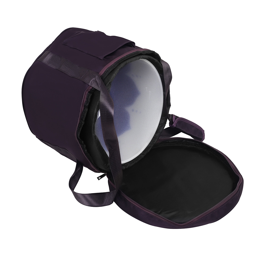 6-14 inch crystal bowl bag, purple with inner liner singing bowl bag, hand-held bowl bag, music bowl bag, crystal bowl storage bag Application Scenario