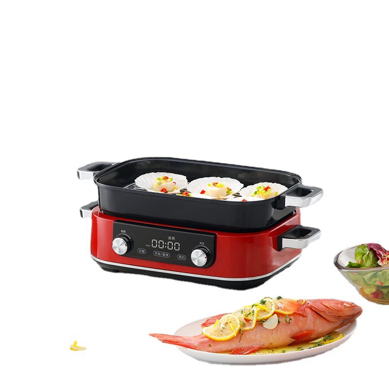 British Mofly Upgrade Multi-Functional Cooking Pot Barbecue Boiler Multi-Purpose Pot One Household Gathering Hi Steam Frying Frying Pan Item Picture