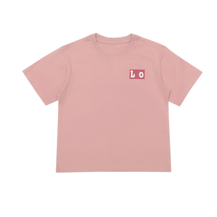2022 Summer New Japanese-style children's clothing, four-color short-sleeved T-shirts for boys, round-neck cotton parent-child outfits, half-sleeved dropshipping Item Picture