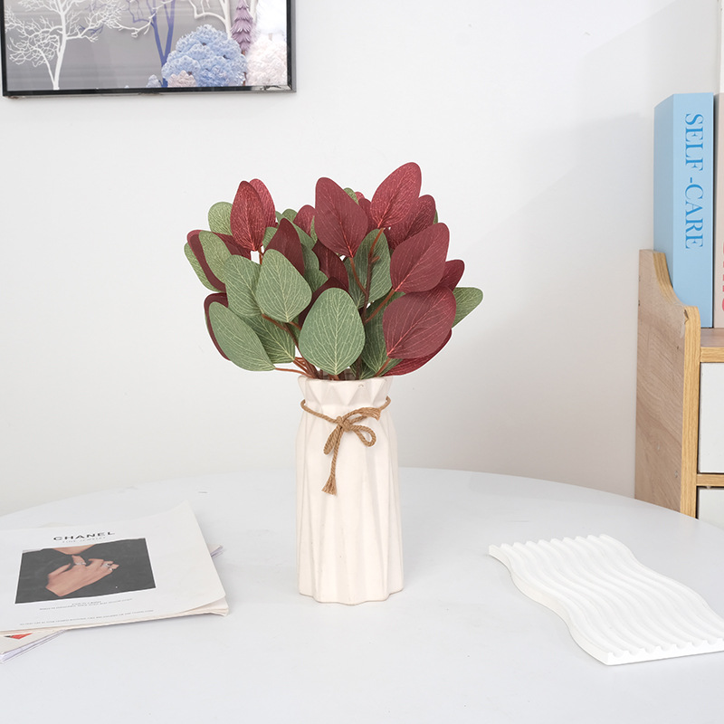 新款热销仿真叶子仿真绿植花叶装饰摆件6片绢花叶仿真绿植叶