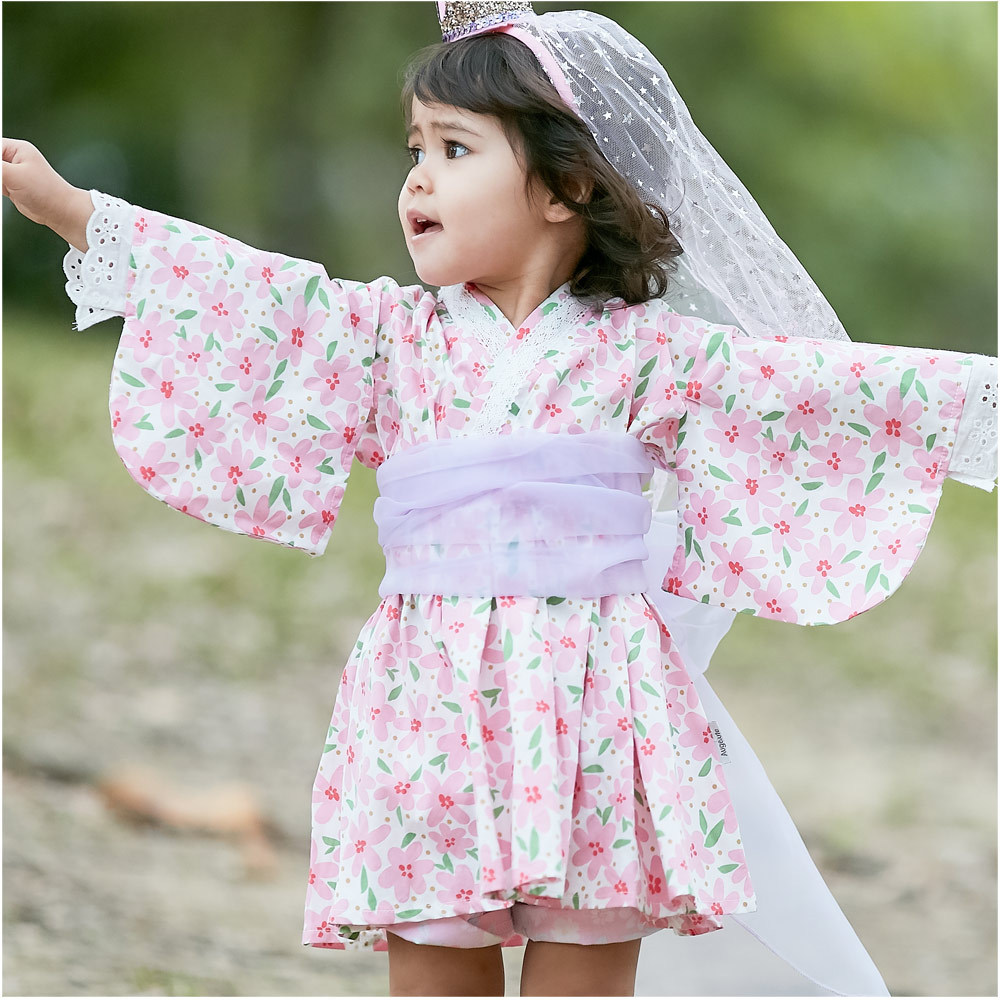 New Spring, Summer and Autumn 2022 kimono printed pattern yukata dress Japanese-style girls' dress 60364 Application Scenario