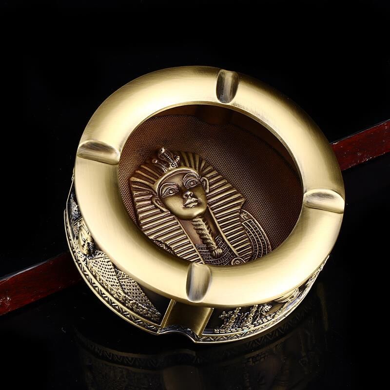 家用复古烟灰缸欧式办公室卧室烟缸创意时尚灭烟器高档送礼礼物