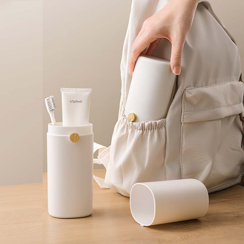 Aiyouhui travel mouthwash cup Brushing cup Dental set Students accommodation easy to carry light luxury storage set simple toothpaste Specification drawing