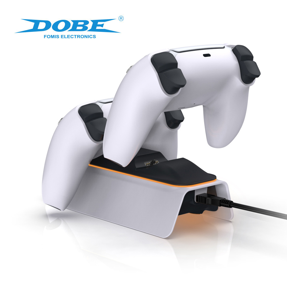 Factory direct sales of high-quality cross-border export game console accessories, DOBE ps5 controller dock charger, controller charging base, cross-border controller dual charging custom controller charger Application Scenario