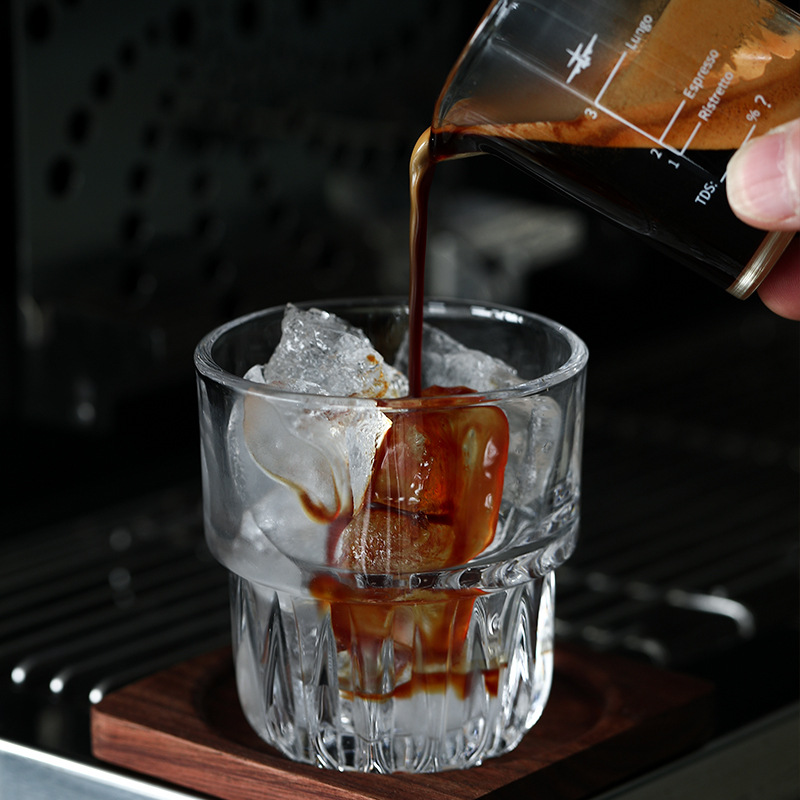 ins风咖啡/咖啡玻璃杯/冰美式杯产品图