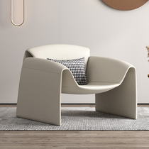 Italian very simple person sofa office lounge area business negotiation designer special-shaped technology cloth sofa single chair