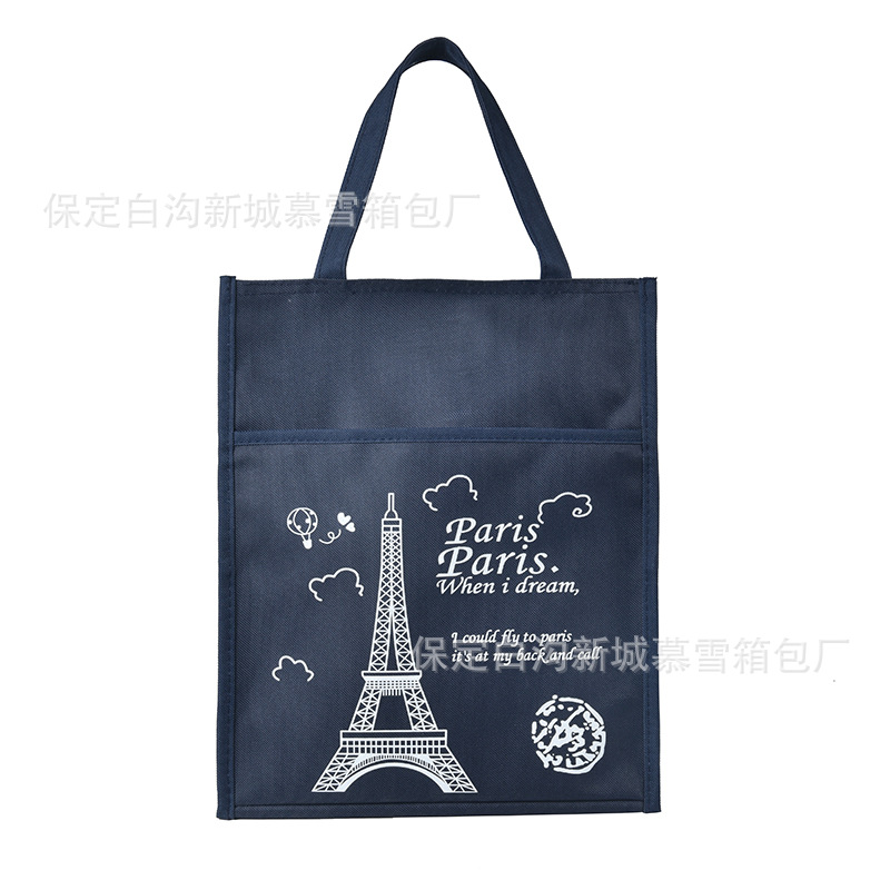 Korean A4 waterproof Oxford fabric tutorial bag, cartoon primary school student handbag, boys' and girls' tutorial schoolbag with logo printing Item Picture
