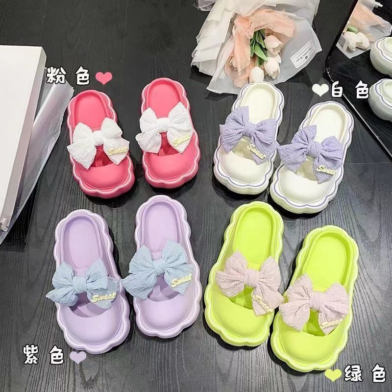 Slippers Outside Wear Female Summer Home With Mary Jane Princess Girl 2023 New Non-Slip Cute Slippers