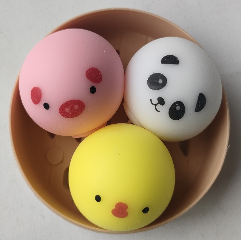 Pinch Music Small Chicken Small Pig Bear Cub Vent Decompression Decompression Dumpling Tofu Ball Tpr Toy Wholesale