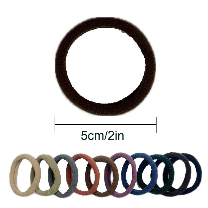 20 bagged gradient candy-colored hair ties and hair bands, high ponytail, high-end style, ladies' hair ties and hair bands, leather bands Item Picture