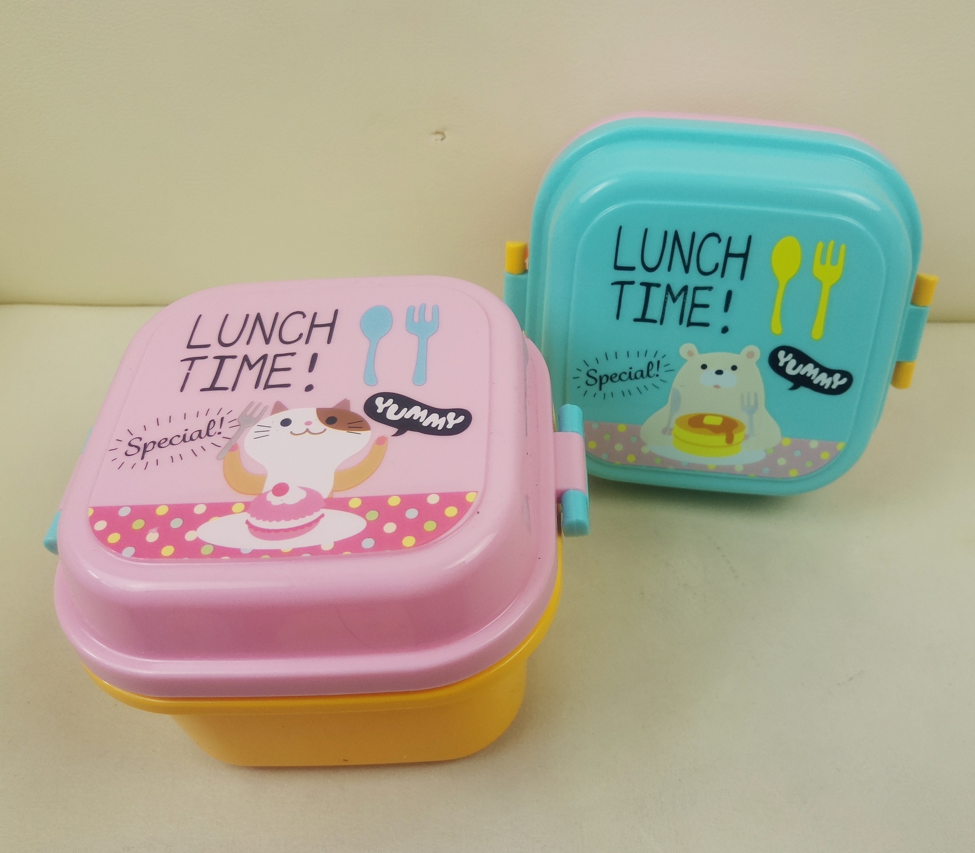 Lunchbox de plástico para niños + kettle set