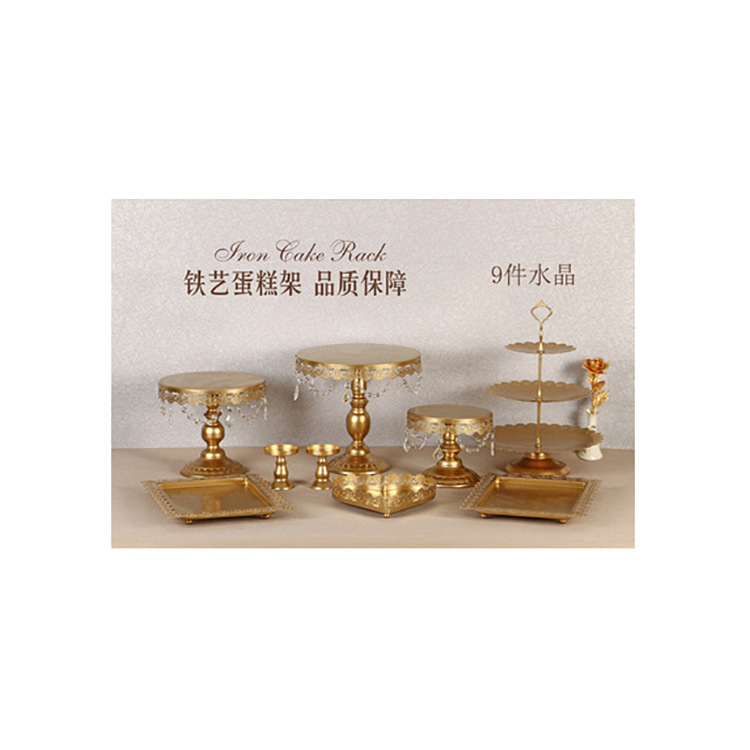 European Iron Cake Rack Set Wedding Decoration Dessert Shop Dessert Rack Cocktail Party Props Cake Plate details Picture