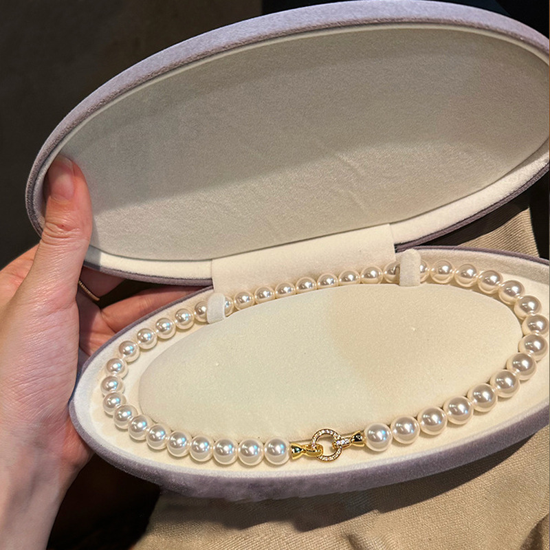 珍珠项链配饰女秋冬不掉色锁骨链轻奢小众高级感简约串珠颈链饰品