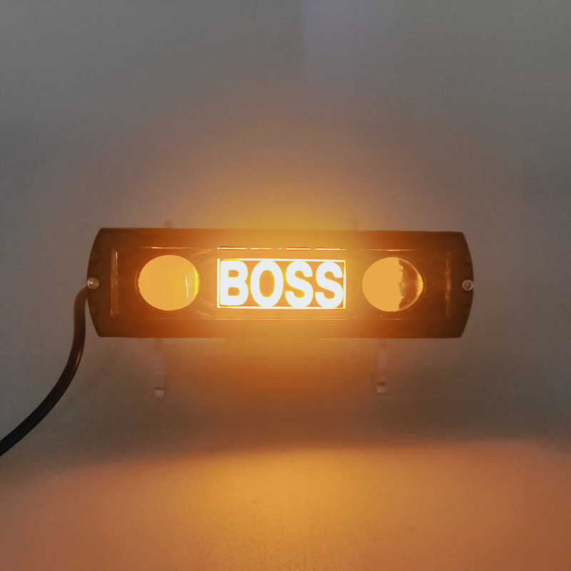 Cross-Border Foreign Trade Russia One Word Two Lens Boss Light Front Light Truck Engineering Car Repair Car Headlight Forklift Truck Specification drawing
