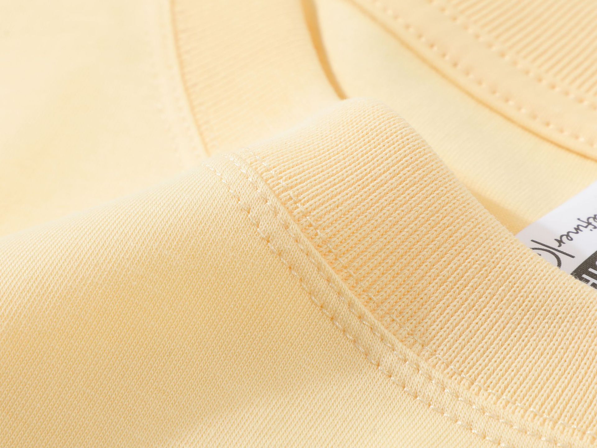 32支新疆棉240g重磅t恤男秋冬款男士纯色圆领长袖卫衣批发二开T恤详情11