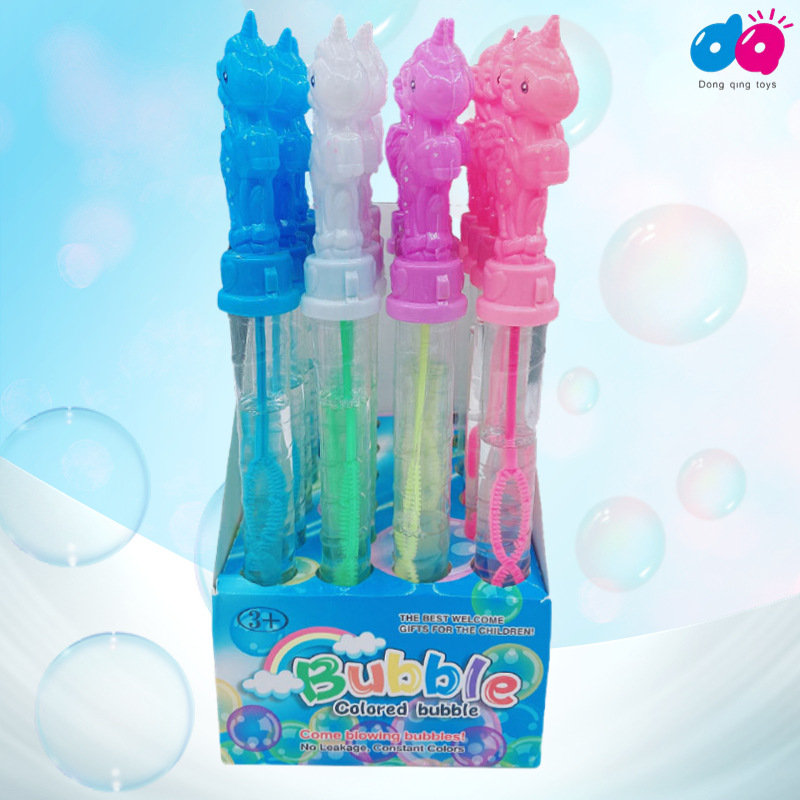 Cross-Border Foreign Trade 25Cm Small Unicorn Bubble Wand Children's Summer Outdoor Toy Stand Night Market Supply Manufacturers Specification drawing