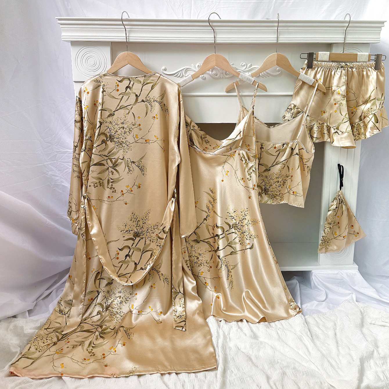 睡衣/居家服女士宽松舒适/家居服/睡衣女短袖长裤时尚/睡衣男产品图