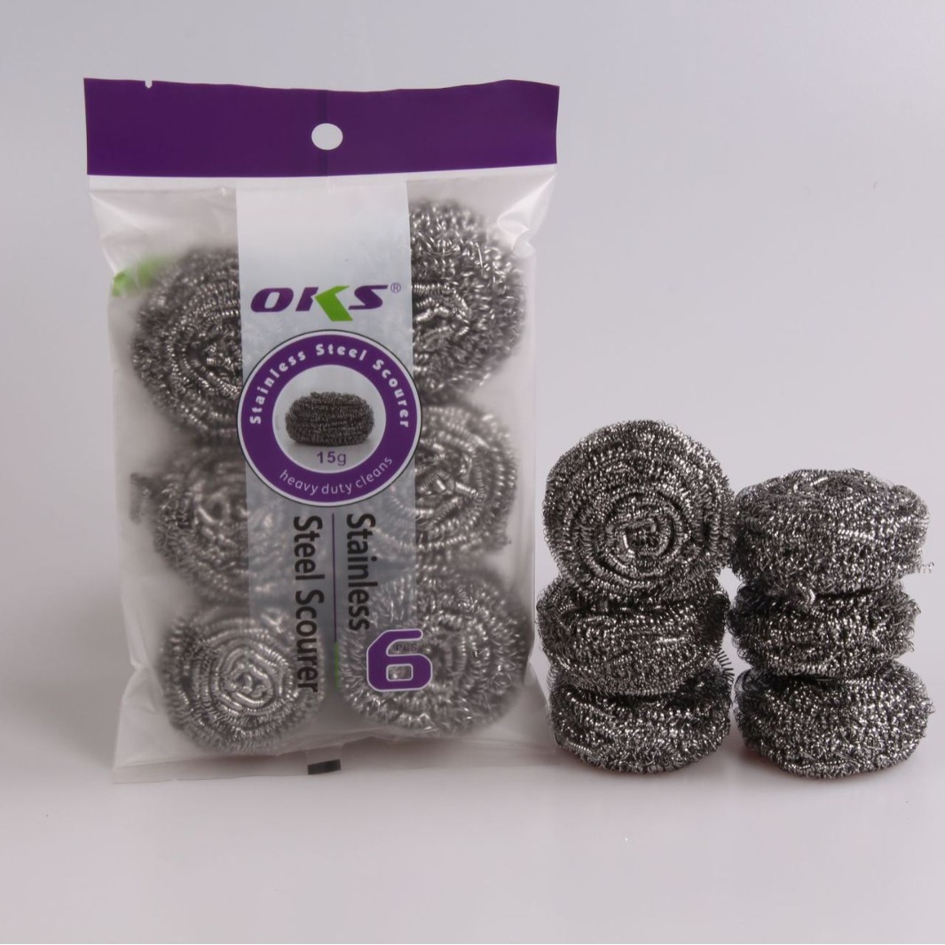 家用钢丝球不锈钢清洁球锅刷洗碗刷钢丝球厨房洗碗清洁球OKS