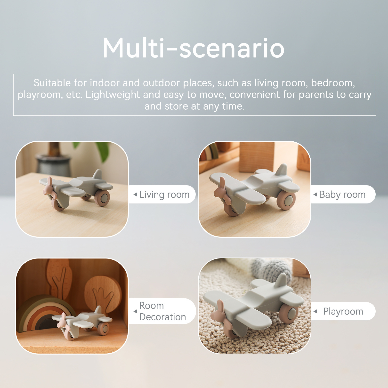 A new type of silicone toy car for infants and toddlers made of silicone material, featuring a gripping inertial hand-pushed car model Specification image