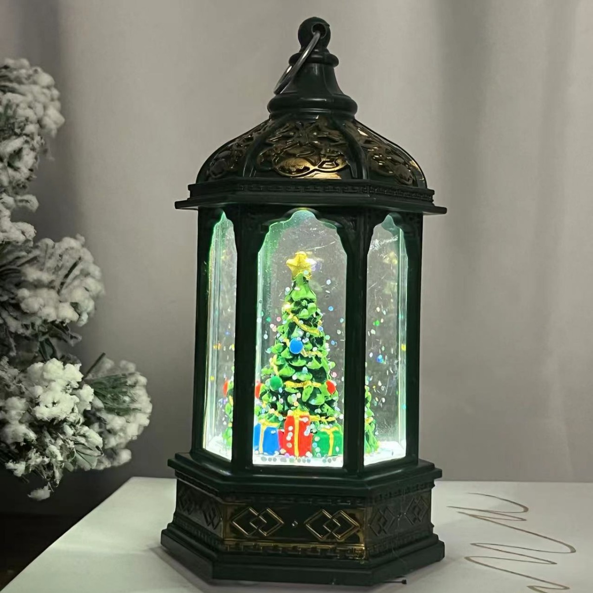 Christmas Decorations Christmas Gifts Nightlight Santa Hex Light Waterflood Christmas Gift Light Specification drawing