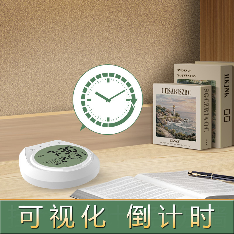 Waterproof wall-mounted bathroom clock without drilling holes Specification image